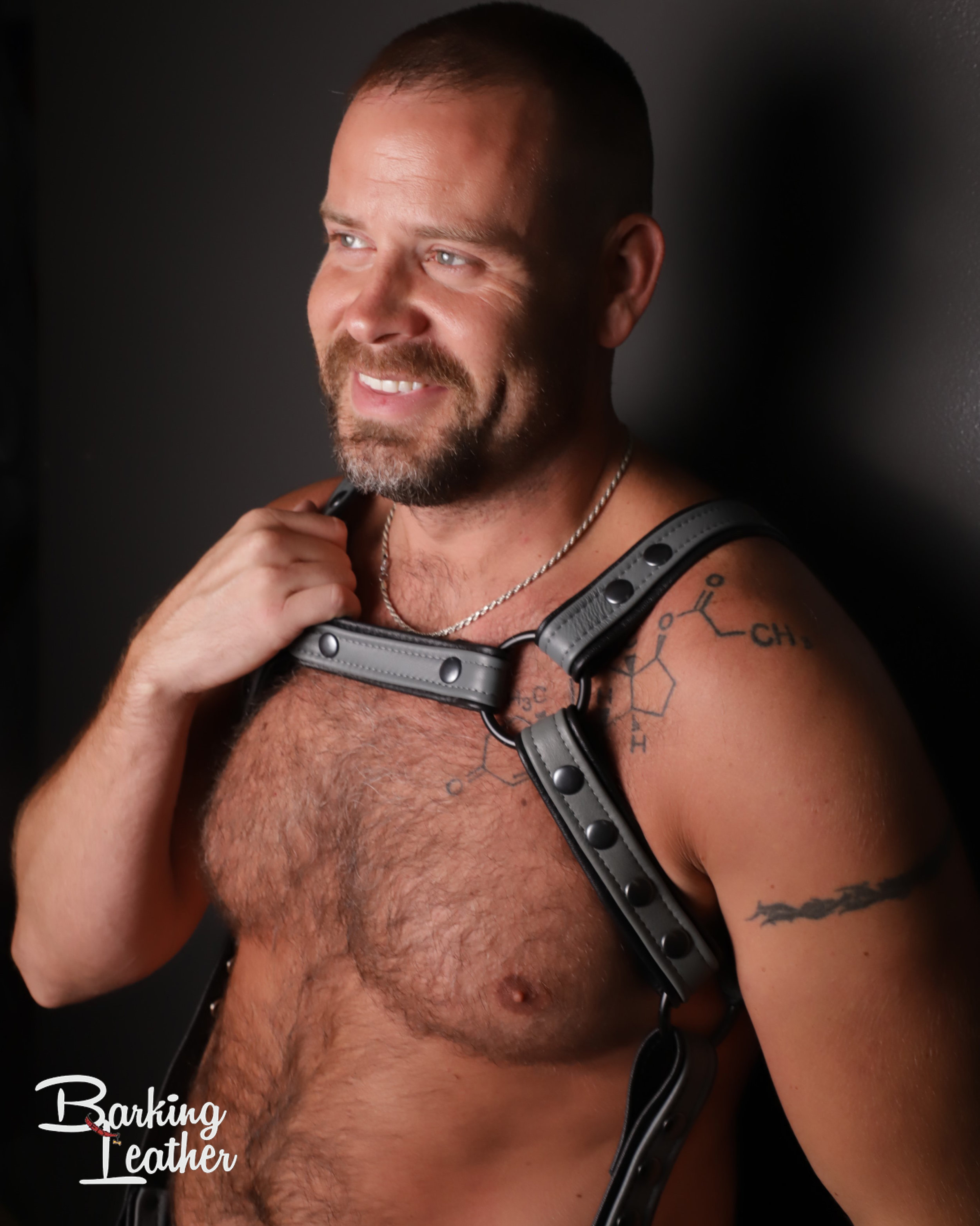 Gray on Black - Black Oxide Hardware - Archer Harness