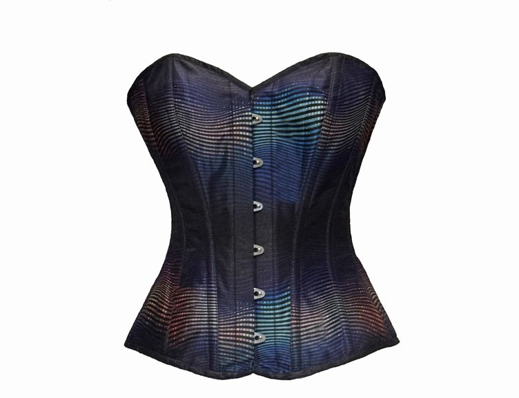 Short Over Bust Wavy pattern Corset