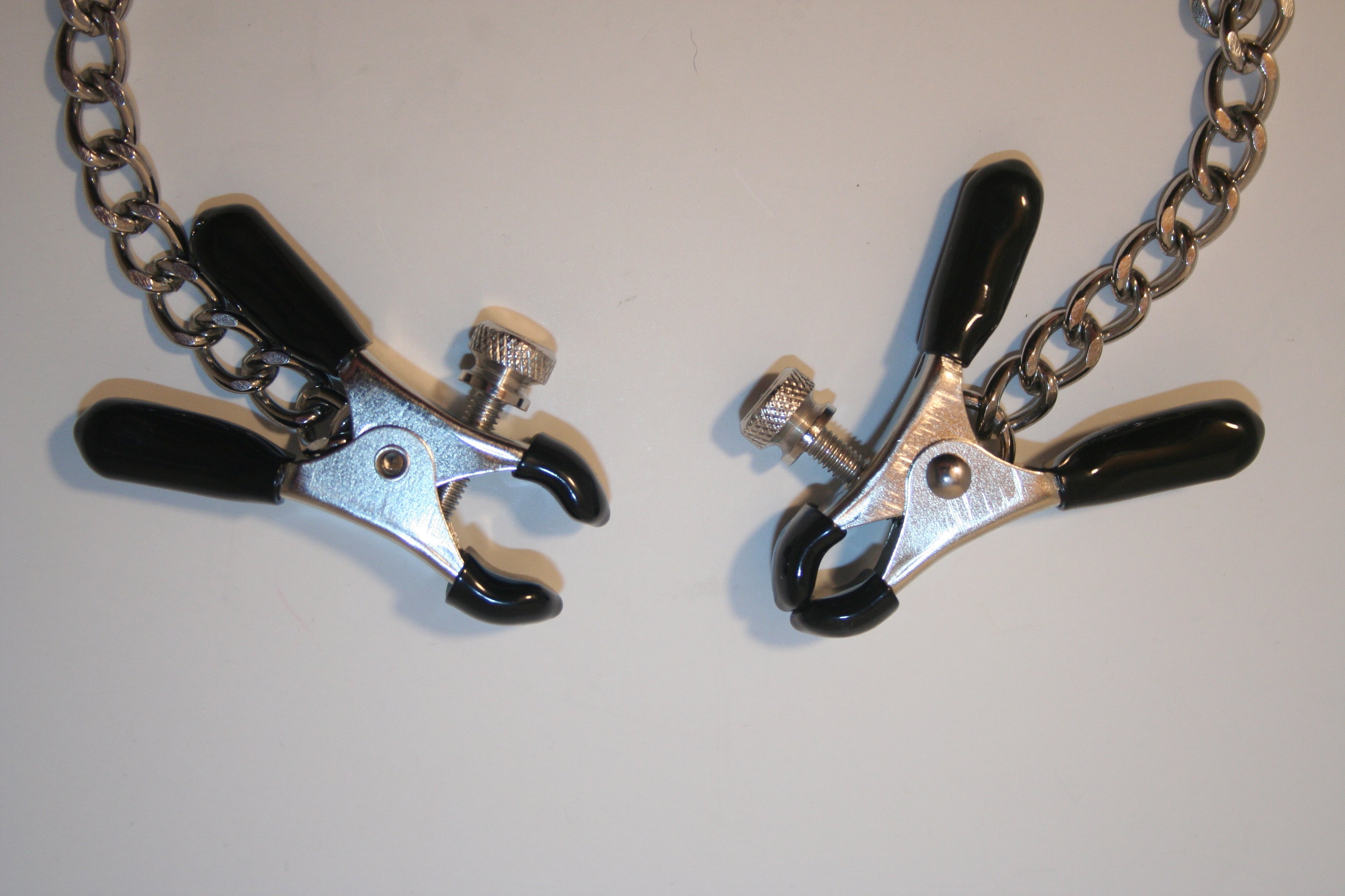 Big Bad Daddy Adjustable Nipple Clamps with Chain