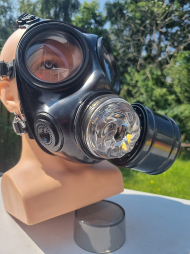TPE Flesh Ov Drone Pup Hood S10.2 rubber replica flesh-light gas mask. +Lenses?